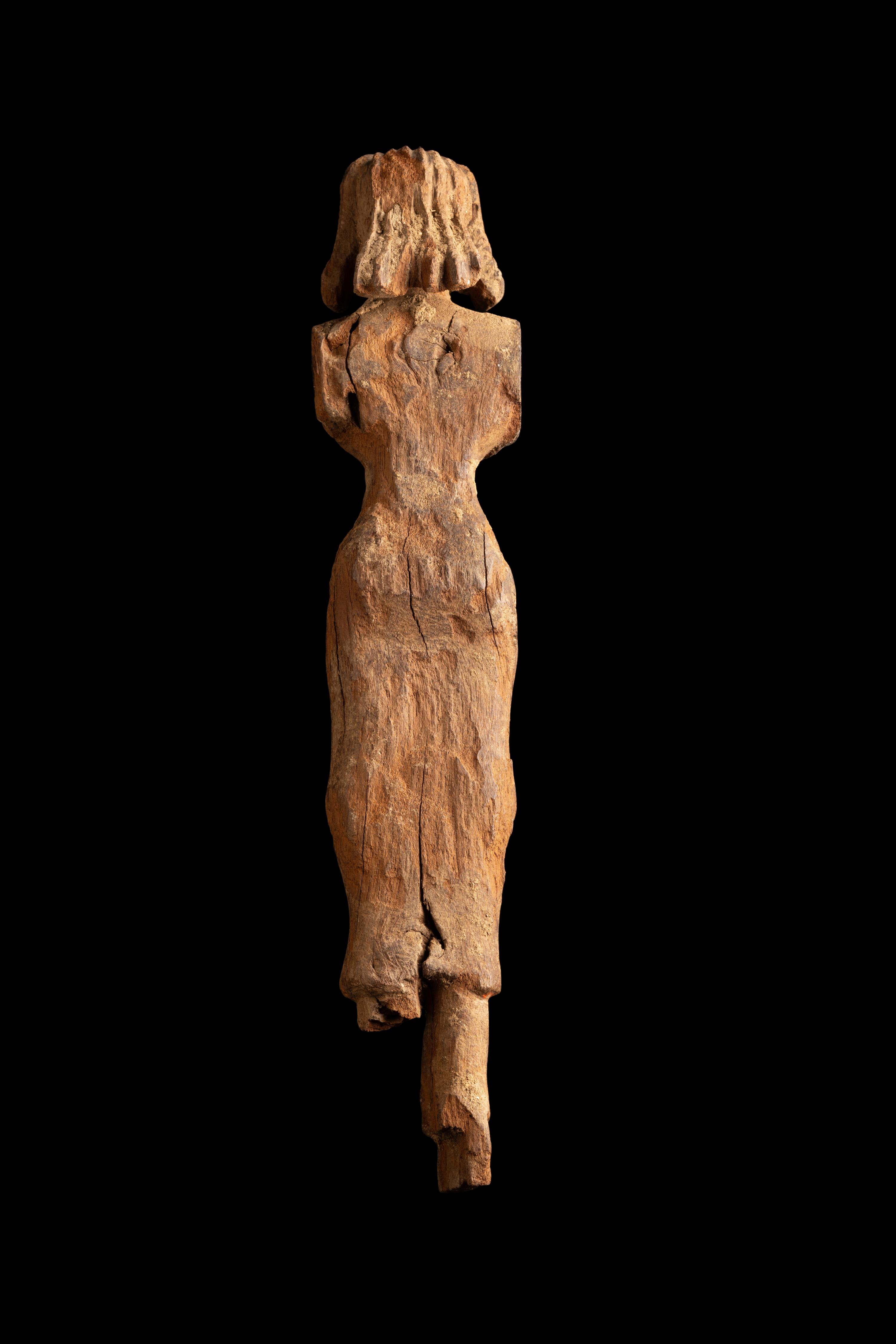 An Egyptian Wood Servant Figure