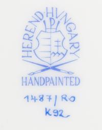 A Herend Rothschild Bird Porcelain Coffee Service