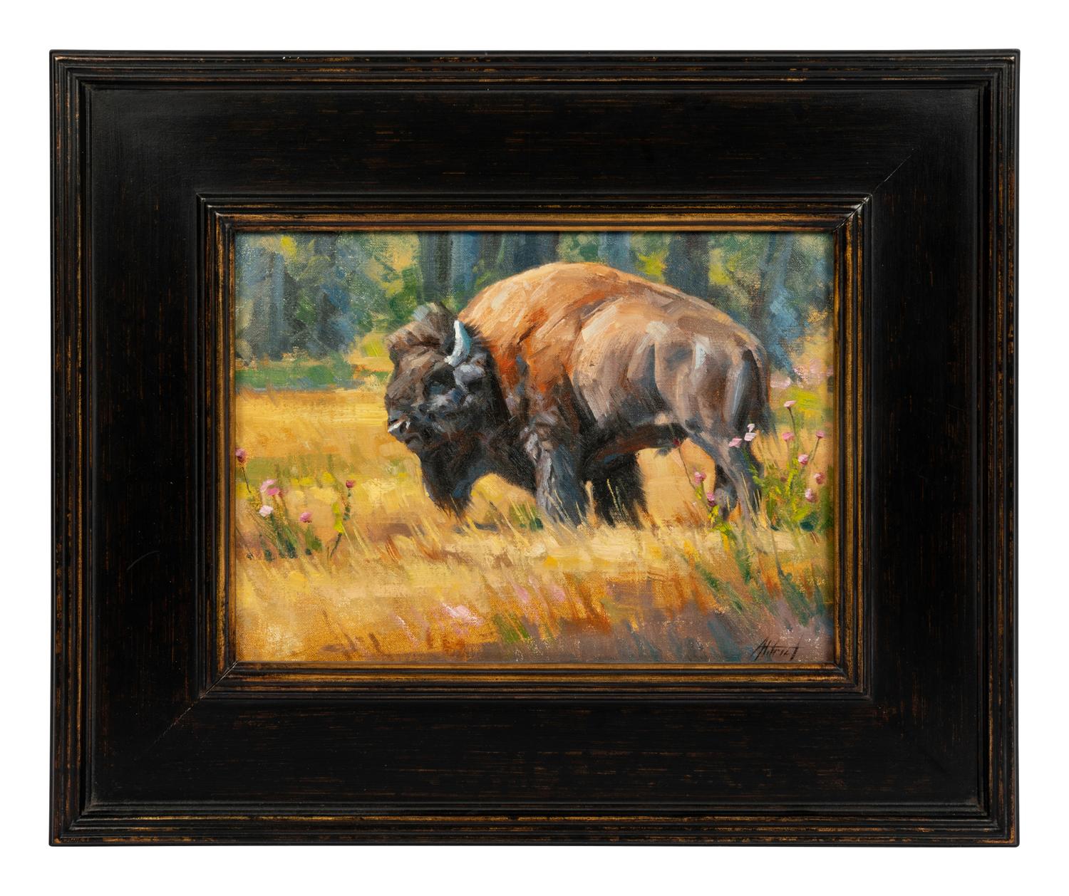 Bison in Flowers