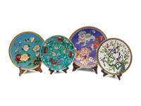 Eight Japanese Cloisonné Chargers