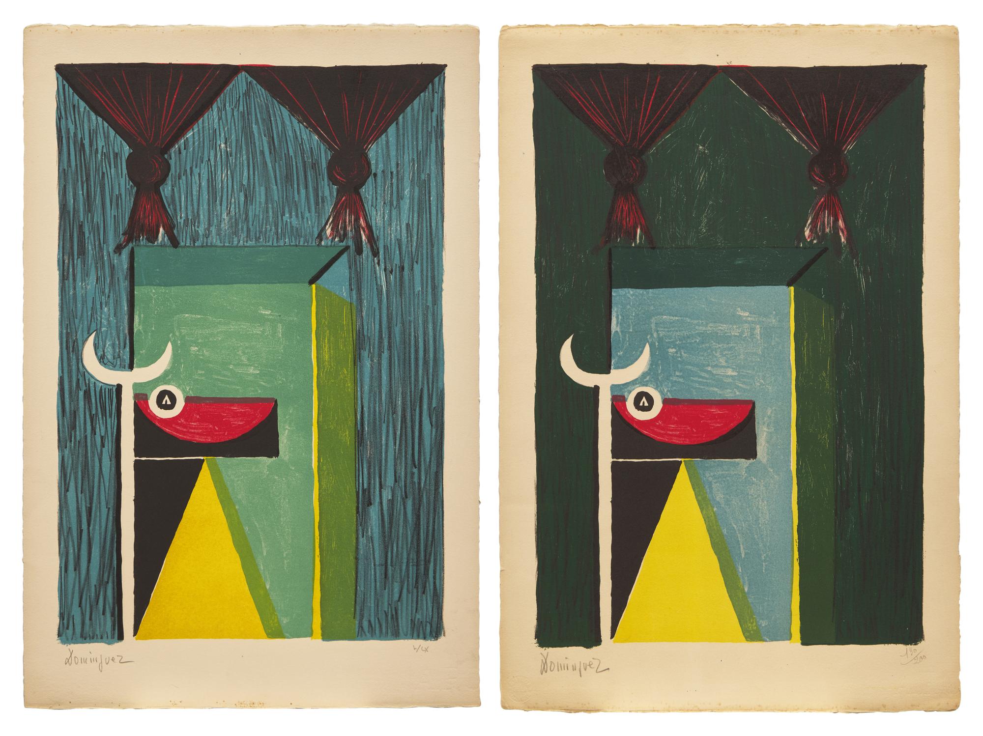 Composition (two works), ca. 1950