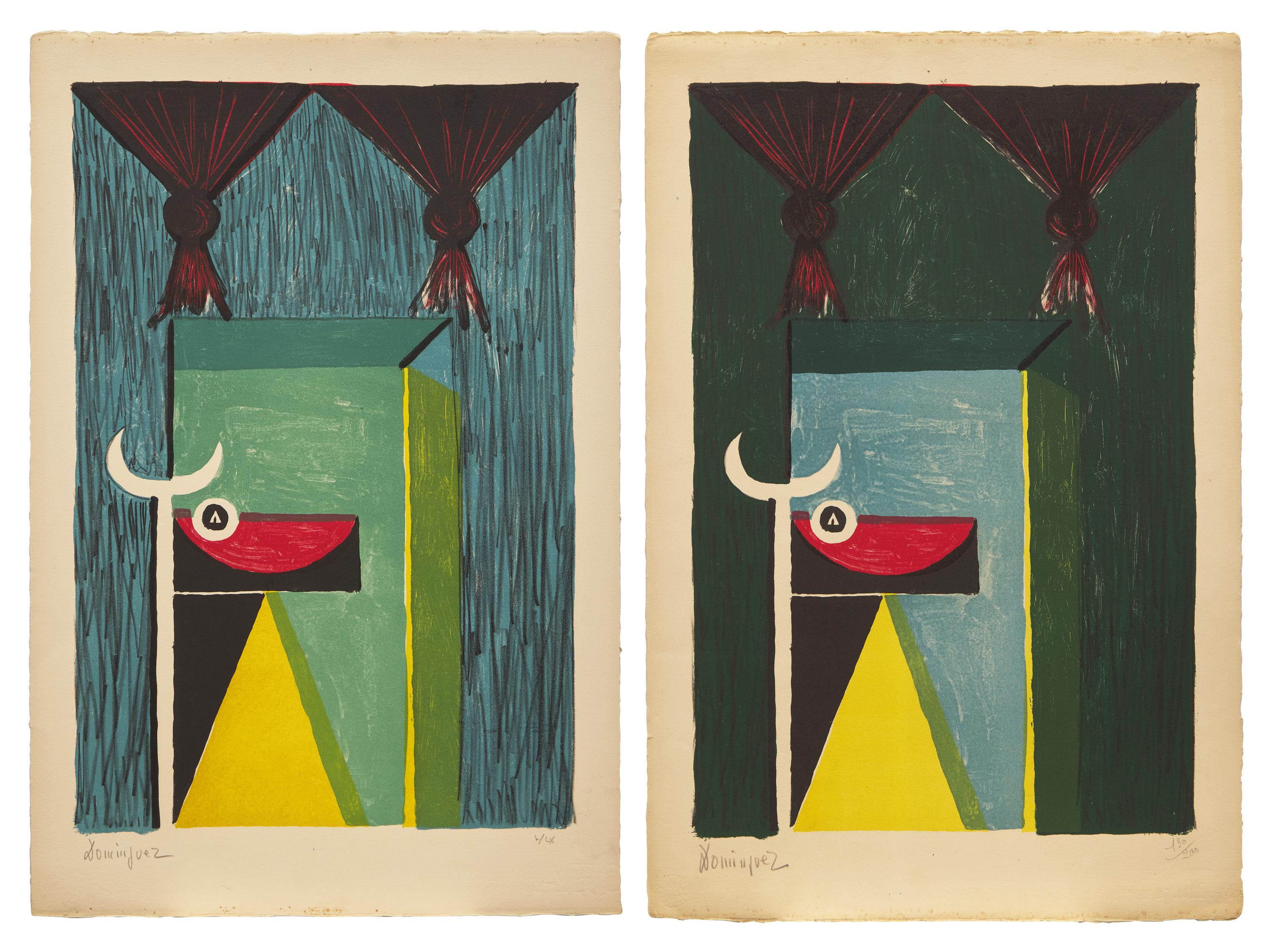 Composition (two works), ca. 1950
