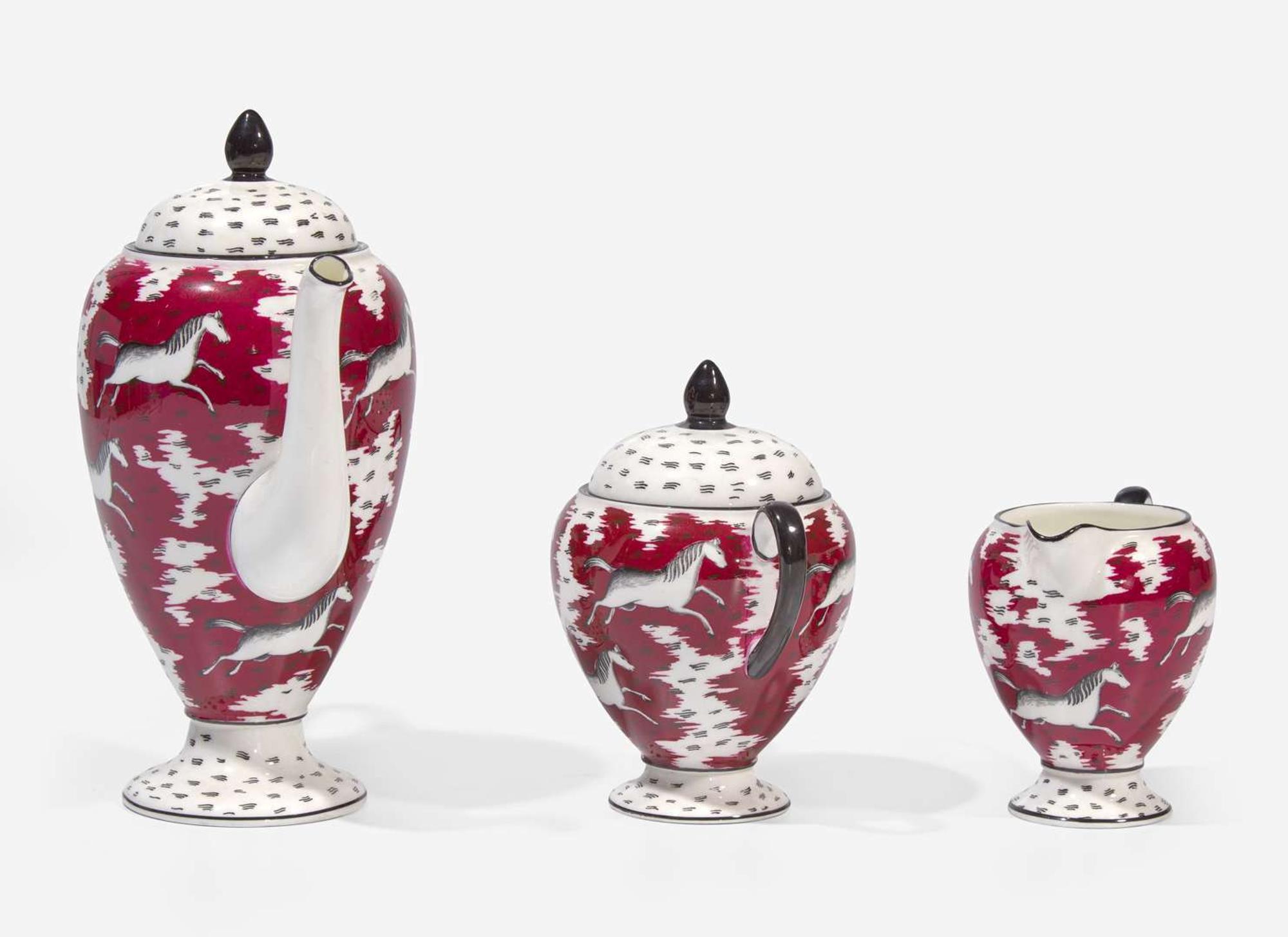 A Wedgwood "Persian Ponies" Coffee Service, UK, circa 1935