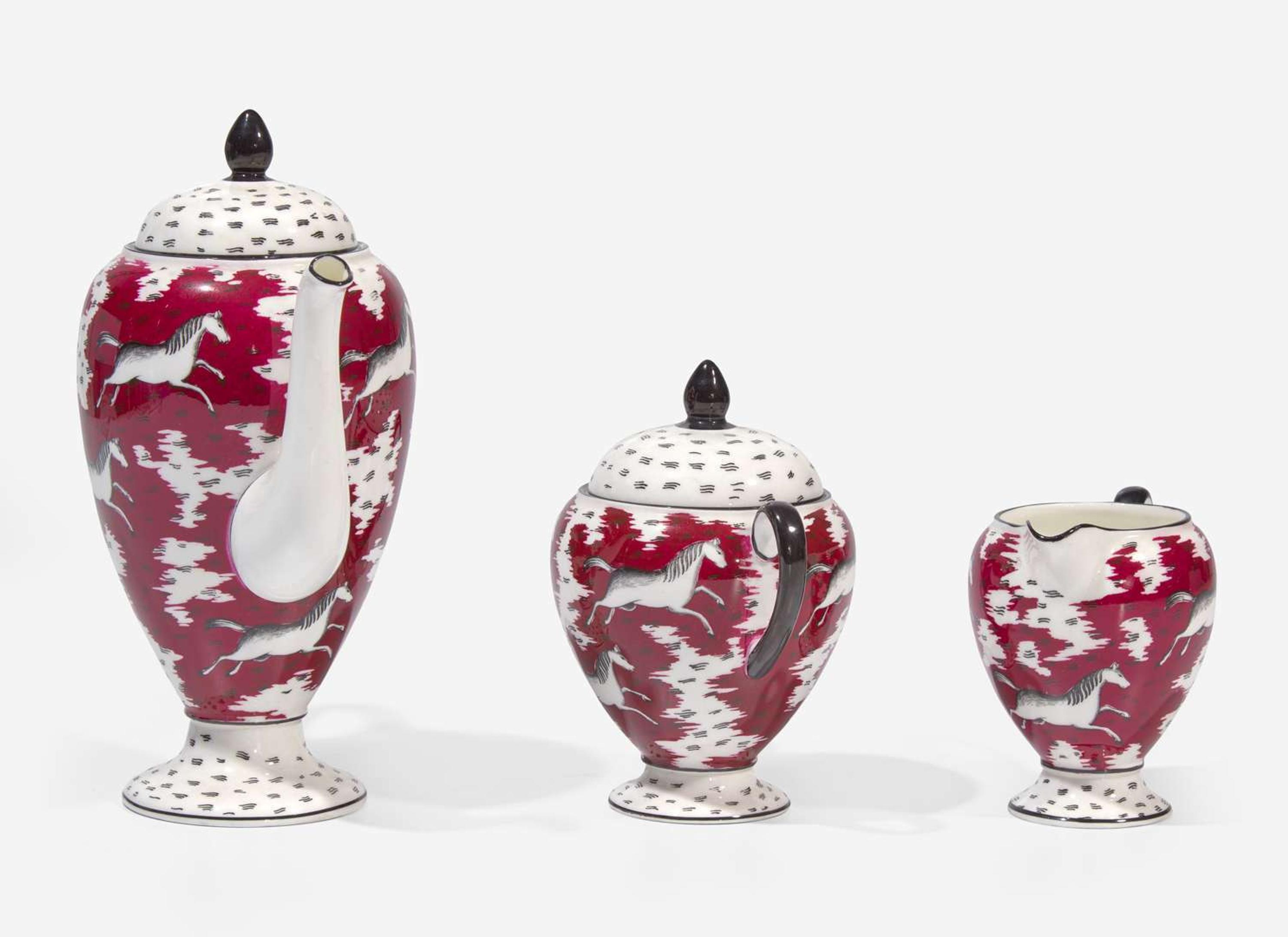 A Wedgwood "Persian Ponies" Coffee Service, UK, circa 1935