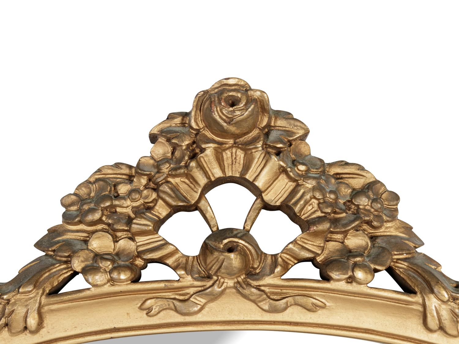 A Rococo Style Giltwood Mirror