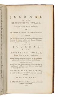[MARRA, John]. Journal of the Resolution's Voyage, in 1772, 1773, 1774, and 1775. On Discovery to the Southern Hemisphere ... also a Journal of the Adventure's Voyage, in the years 1772, 1773, and 1774 . London: F. Newbery, 1775.