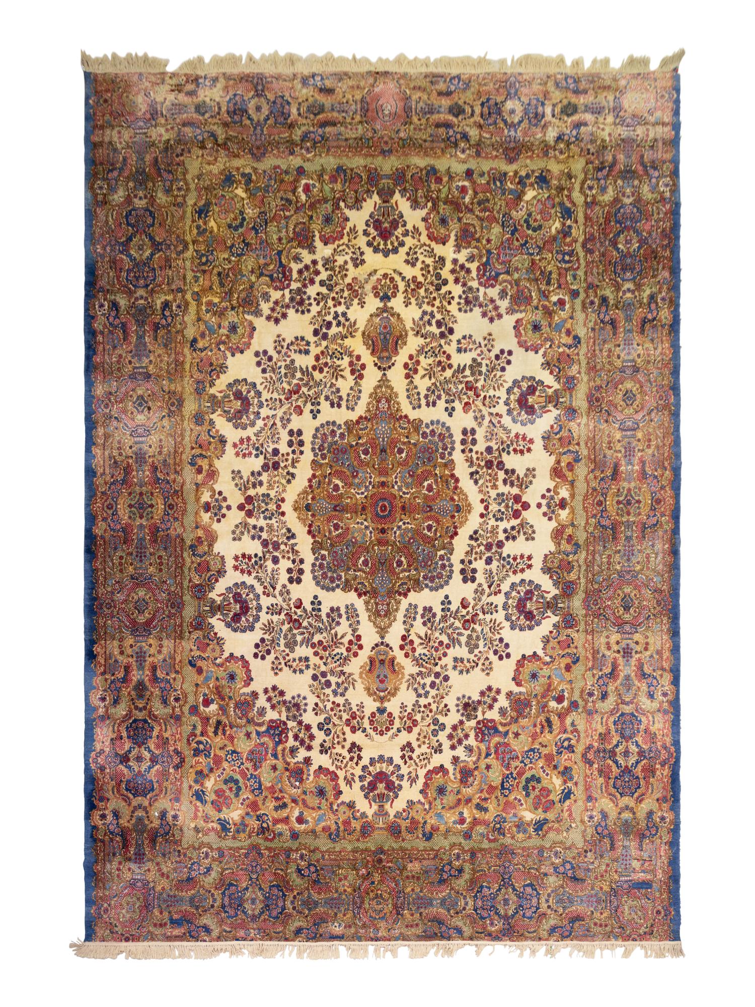 A Kirman Wool Rug