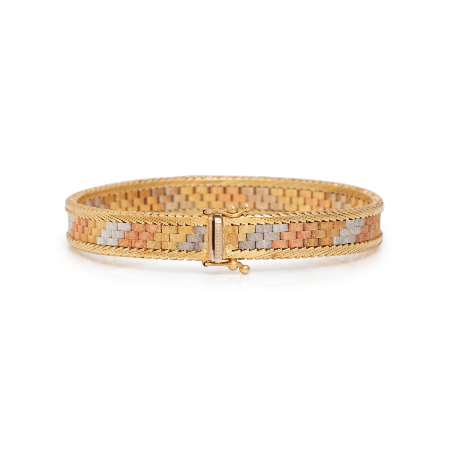 TRICOLOR GOLD BRACELET
