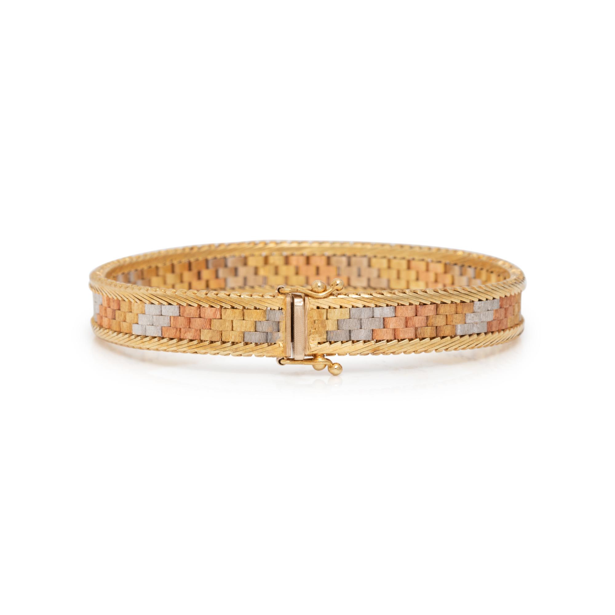 TRICOLOR GOLD BRACELET