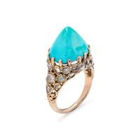TURQUOISE AND DIAMOND RING