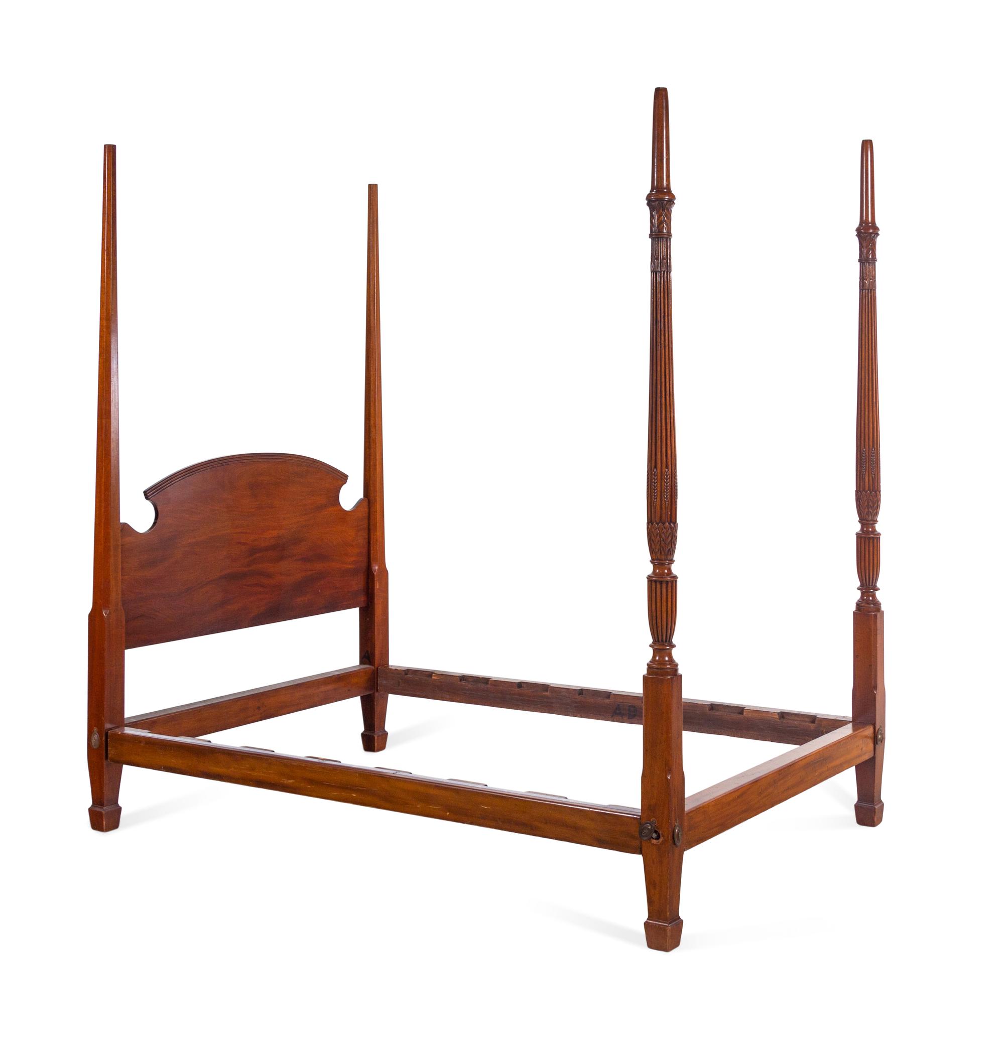 A George III Style Mahogany Poster Bed