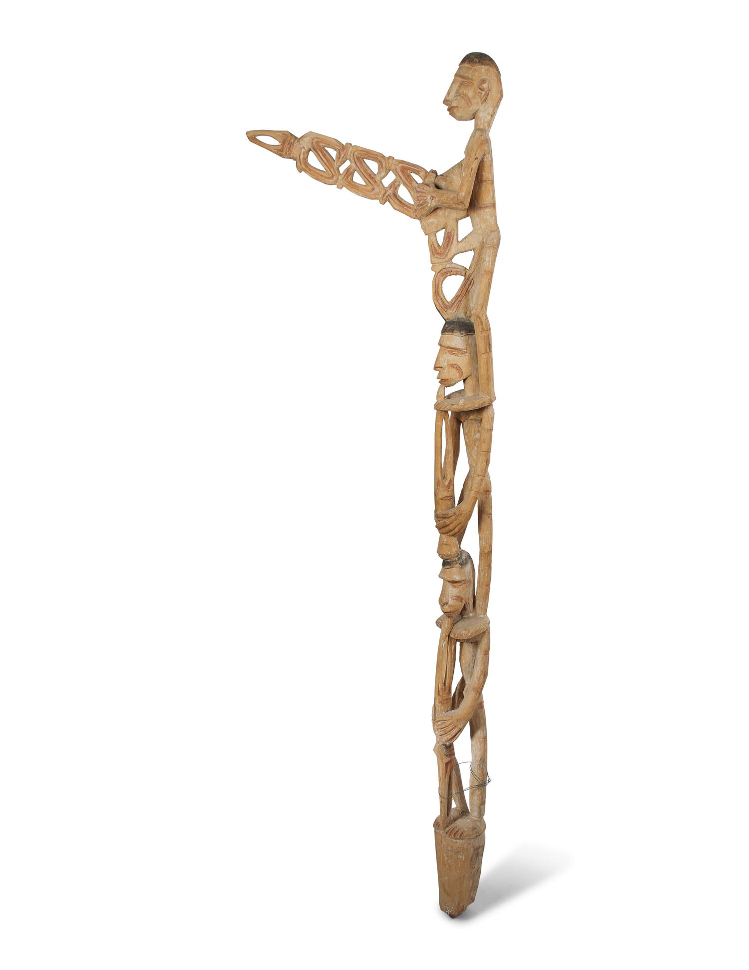 An Asmat Bis Pole