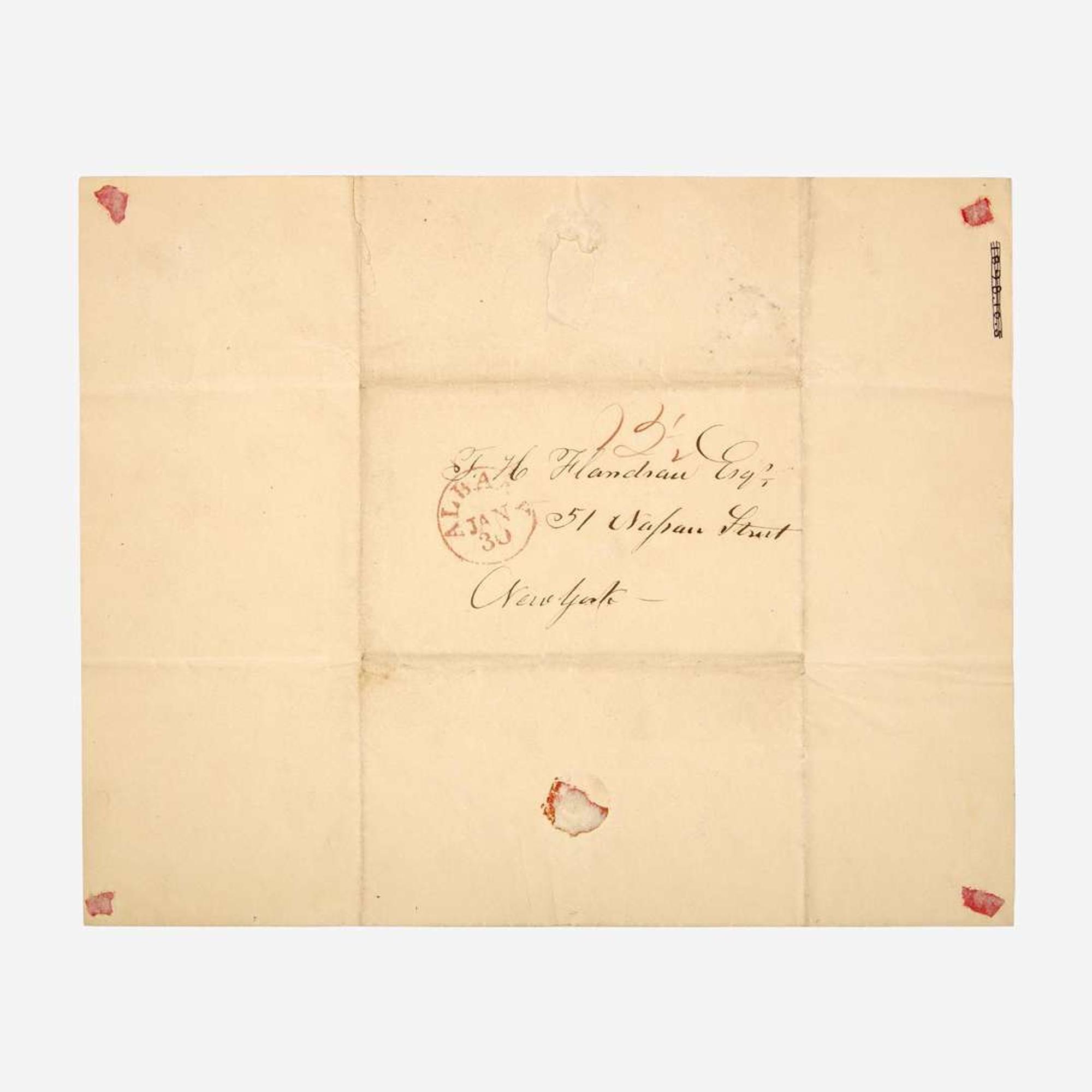 [Americana] Burr, Aaron Autograph Letter, signed