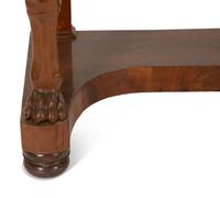 A Regency Style Mahogany Marble-Top Console Table — 20th Century