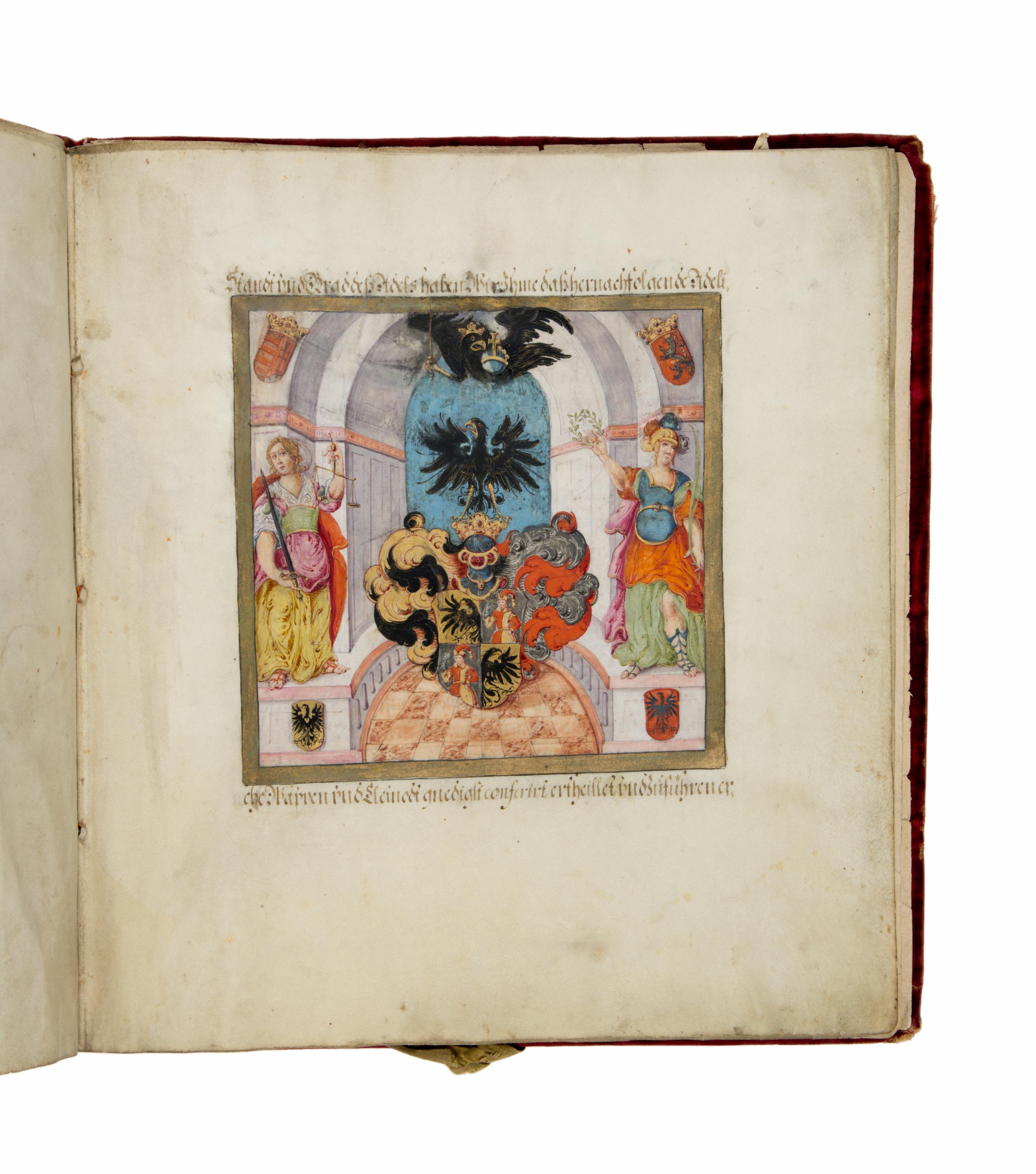 Emperor Ferdinand III Letters of Patent (for Heinrich Scholtz), in German, illuminated manuscript on parchment [Austria, Vienna, 1650]