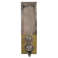 A Metal Coffee Bean Dispenser 7.5" W x 10.5" D x 25.5" H — Italy, Mid-20th Century