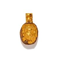 A Roman Gold Pendant with the Head of Hercules
