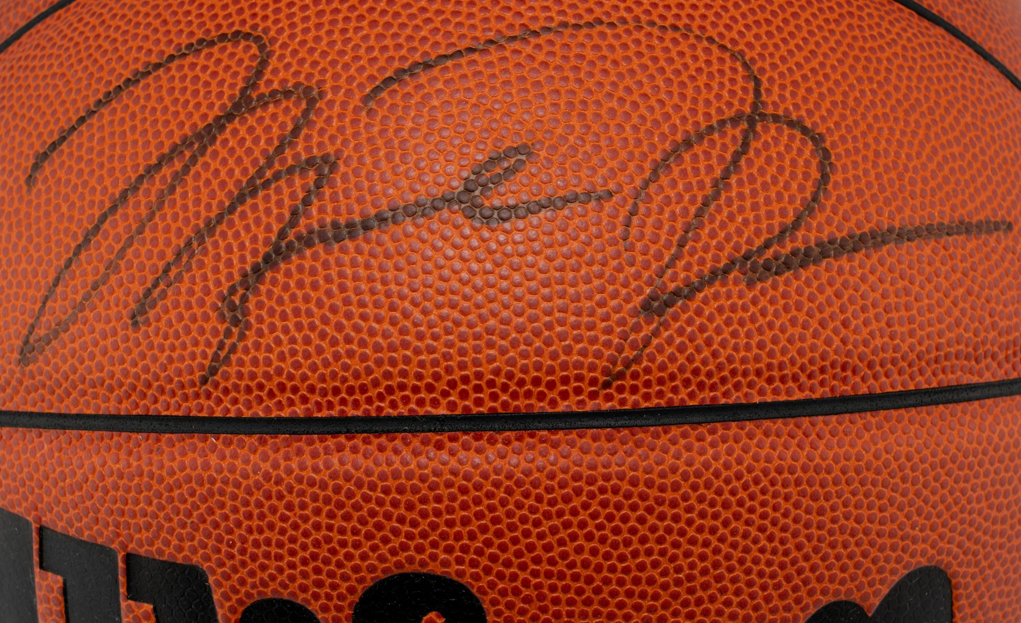 A Michael Jordan Signed Autograph Basketball (Beckett Authentication Services Letter)