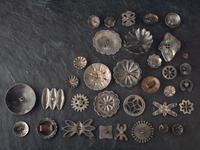 Navajo and Zuni Buttons and Hat Band