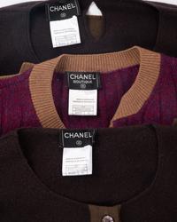 Three Chanel Knit Tops: One Cardigan, One Two-Piece Set, Fall 1997-1998