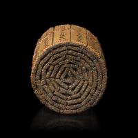 A Chinese Ceramic Faux Bamboo Brushpot, Bitong, Republic Period 民國 瓷仿竹筆筒