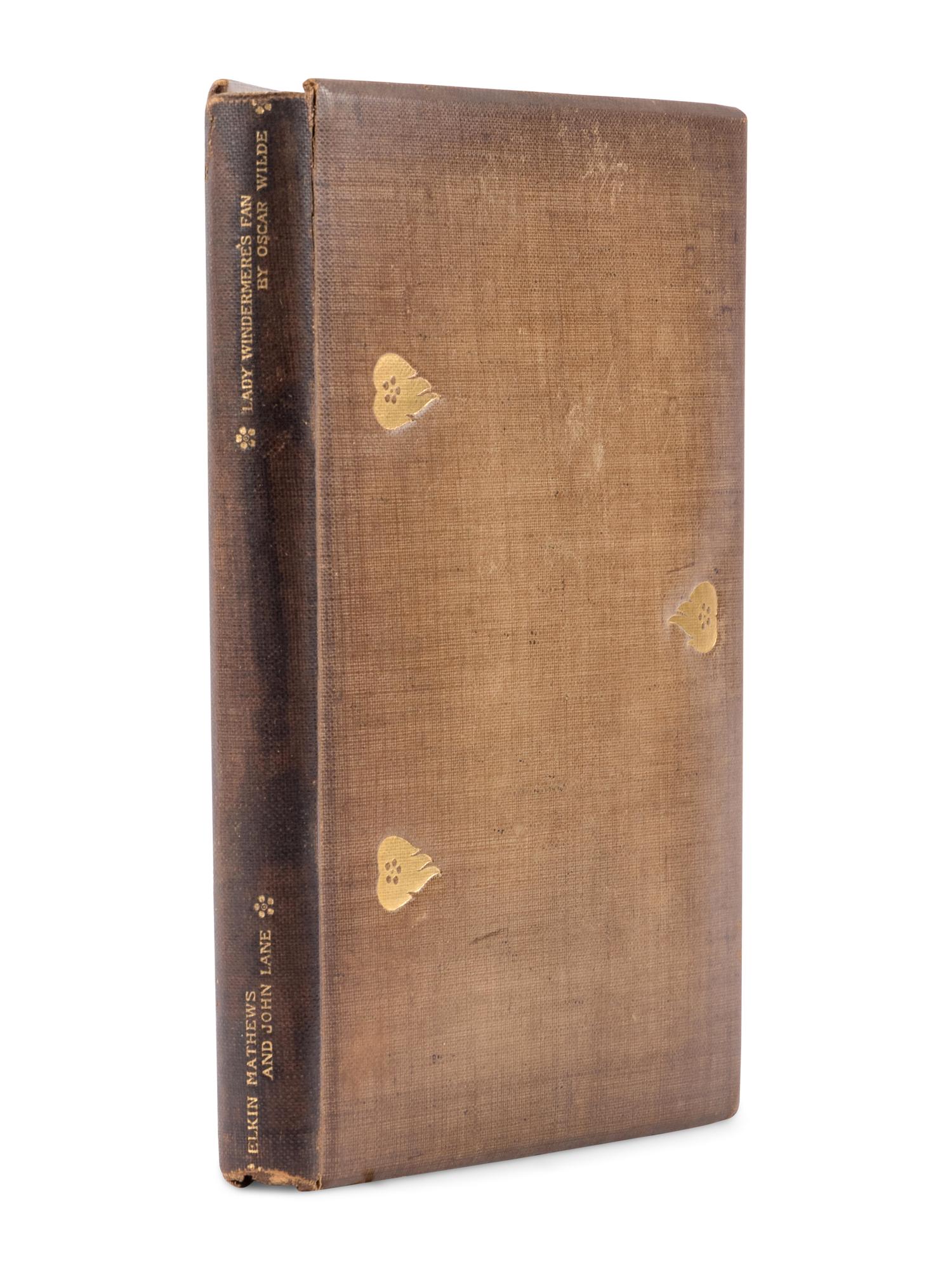 WILDE, Oscar (1854-1900). Lady Windermere's Fan. A Play about a Good Woman . London: Elkin Mathews and John Lane, 1893.