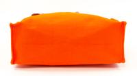 An Hermès Orange Canvas Etiviere Shopping Tote, 16" x 17" x 6"; Strap adjustable to 17".