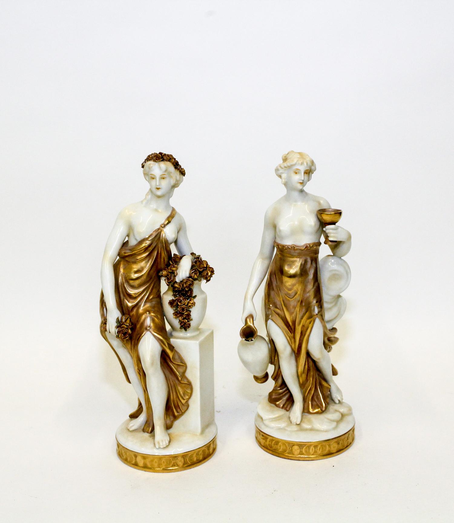 Two Continental Porcelain Figures Height of taller 10 inches. — 19TH/20TH CENTURY