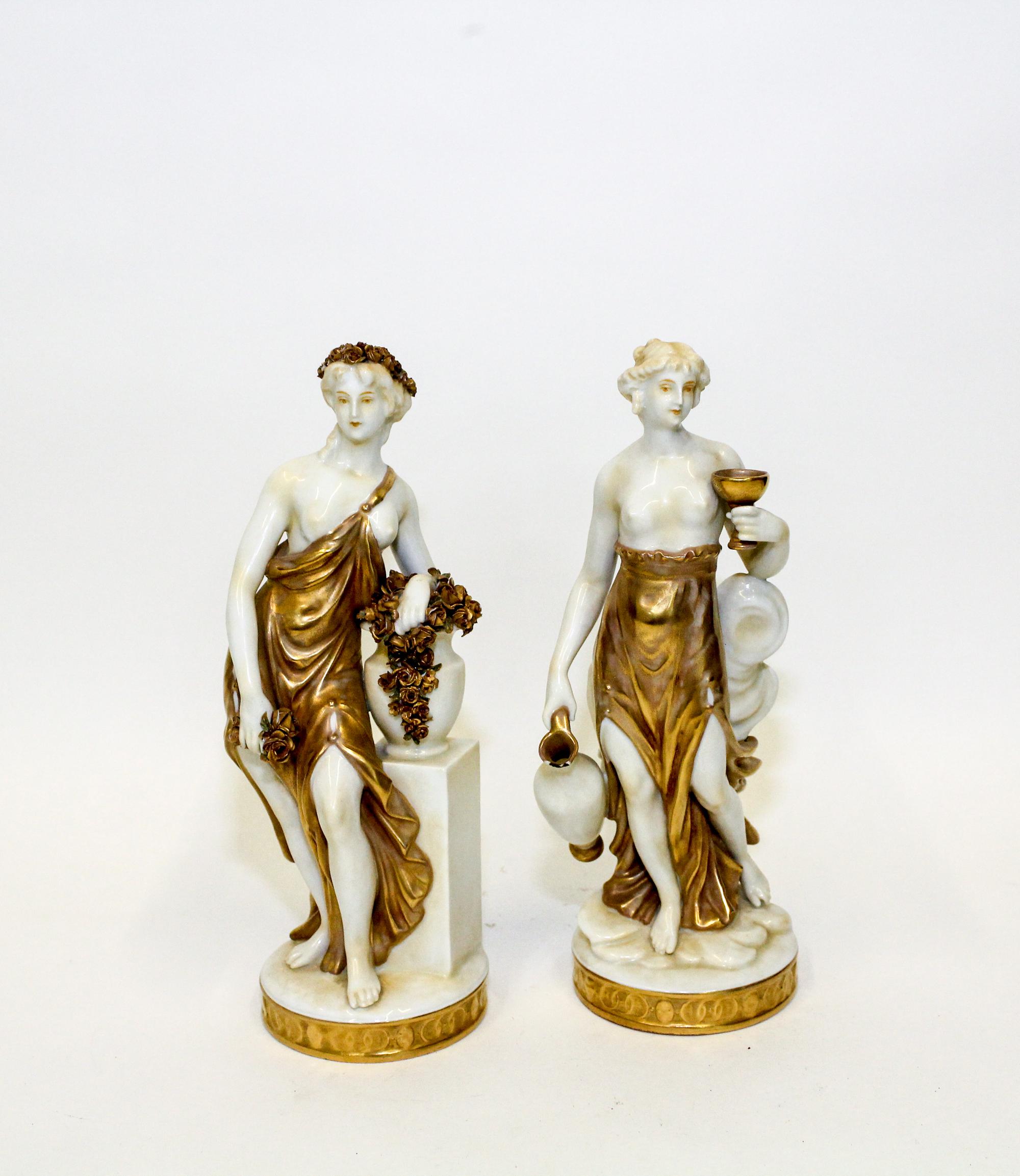Two Continental Porcelain Figures Height of taller 10 inches. — 19TH/20TH CENTURY