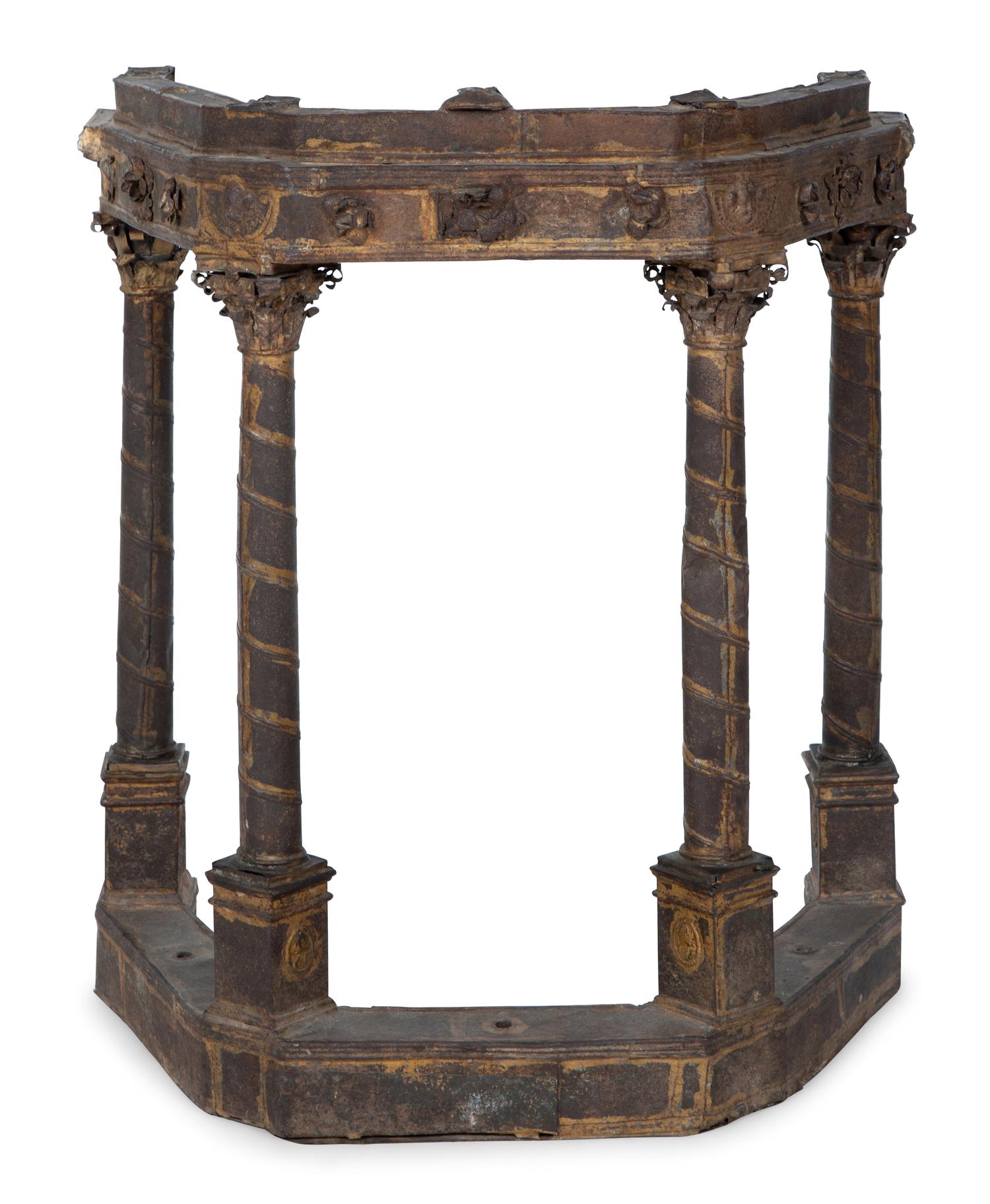 A Continental Patinated Pressed Metal Folly Model — 19TH CENTURY