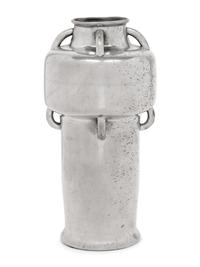 A Large Pewter Vase