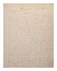 [POLITICS]. St. JOHN, D. B. Autograph letter signed ("D. B. St. John"), to Jonathan W. Hasbrouck. Washington, D.C., 22 February 1848.