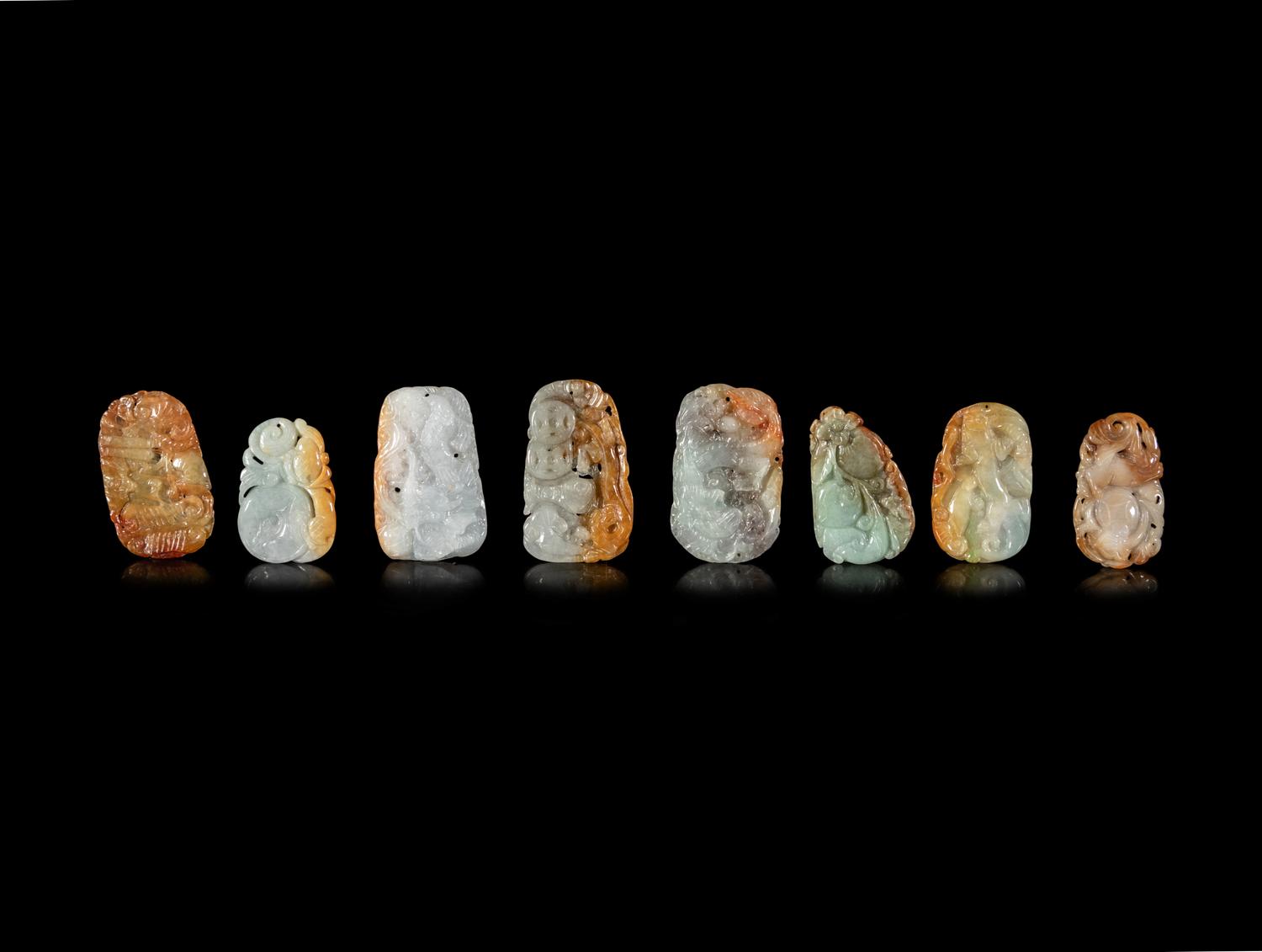 Twenty Chinese Jadeite Pendants
