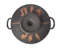 A Turner Neo-Grec Black Basalt Pedestal Dish