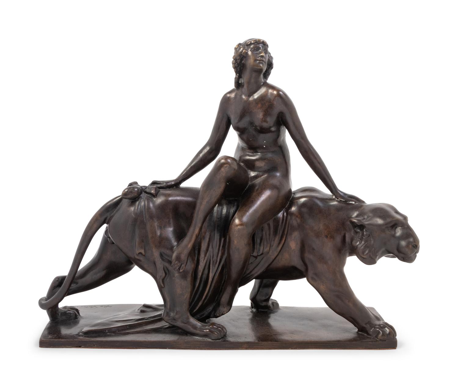 A Continental Bronze Figural Group