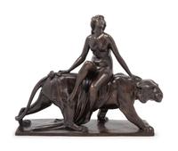A Continental Bronze Figural Group