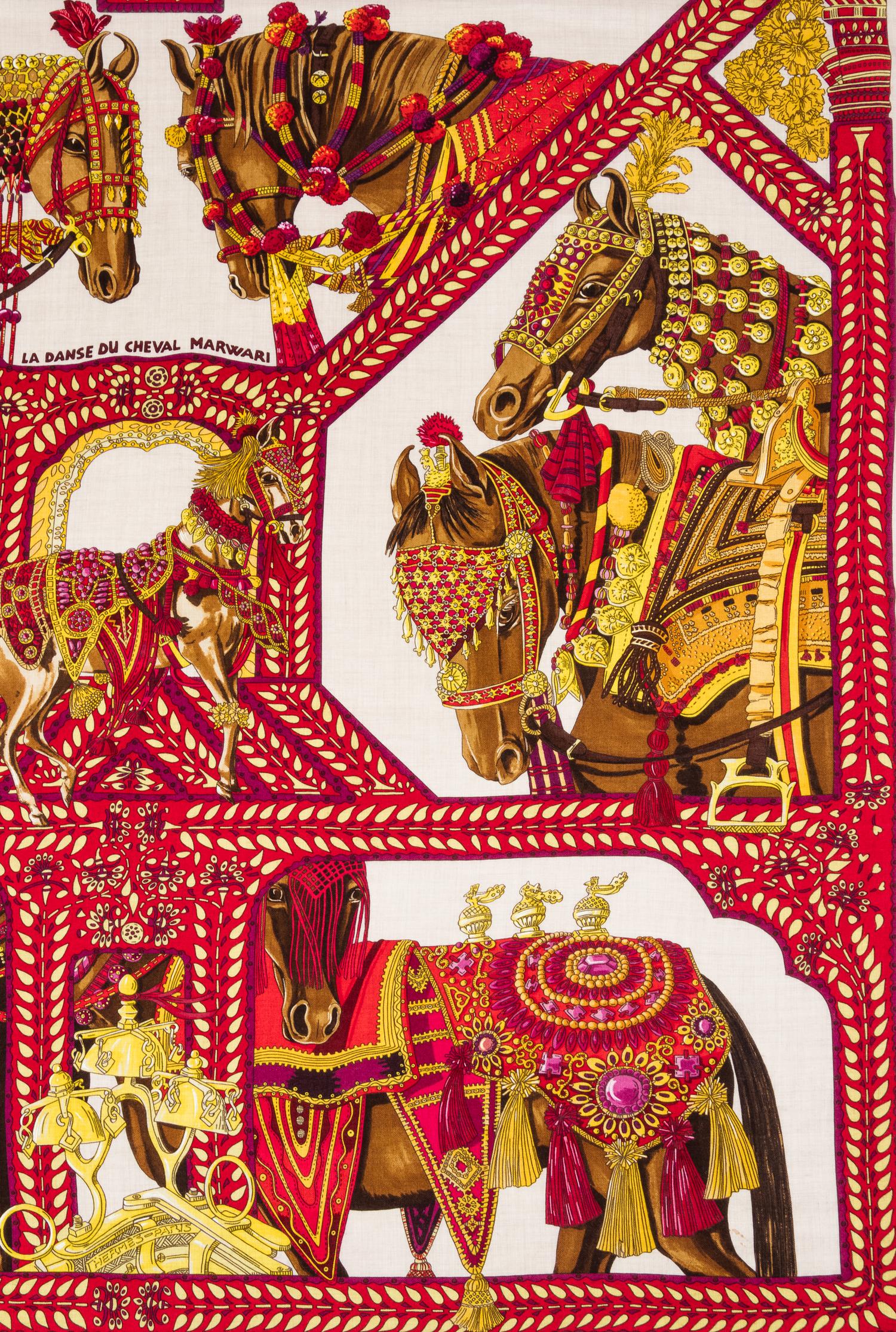 An Hermes 140cm Silk Cashmere Scarf, 140"x140".