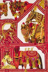An Hermes 140cm Silk Cashmere Scarf, 140"x140".