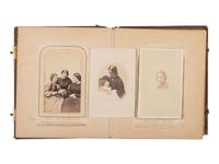 [CIVIL WAR]. A trio of CDV albums identified to the Heath, Higginson, and Shaw families of Massachusetts, highlighted by cartes de visite of Col. Robert Gould Shaw, 54th Massachusetts African American Infantry, his sisters, and other officers.