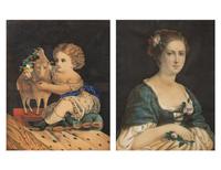 An Associated Pair of English Decoupage Pictures