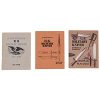 Rare Complete Set of M.H. Cole Knife Books: US Military Knives Books I through IV and The Skinning Knife Book