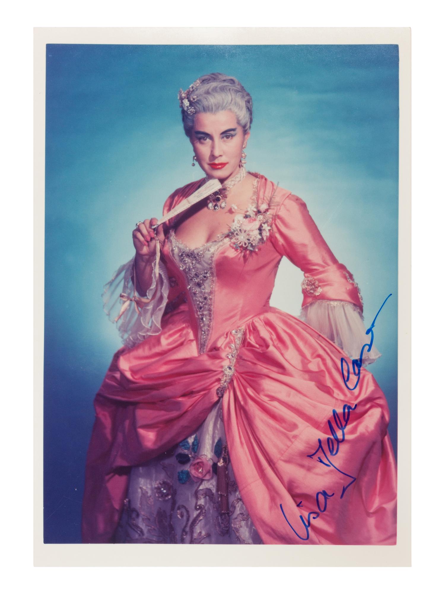 [20TH-CENTURY OPERA SINGERS]. A group of 6 signed photographs of opera singers from the 1950s-1960s, comprising images of: