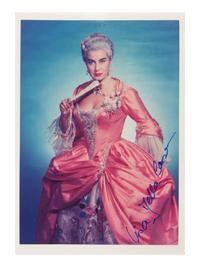 [20TH-CENTURY OPERA SINGERS]. A group of 6 signed photographs of opera singers from the 1950s-1960s, comprising images of: