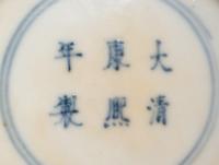 A Robin's Egg Glazed Porcelain Bottle Vase Height 8 1/4 inches. — QING DYNASTY (1644-1912)