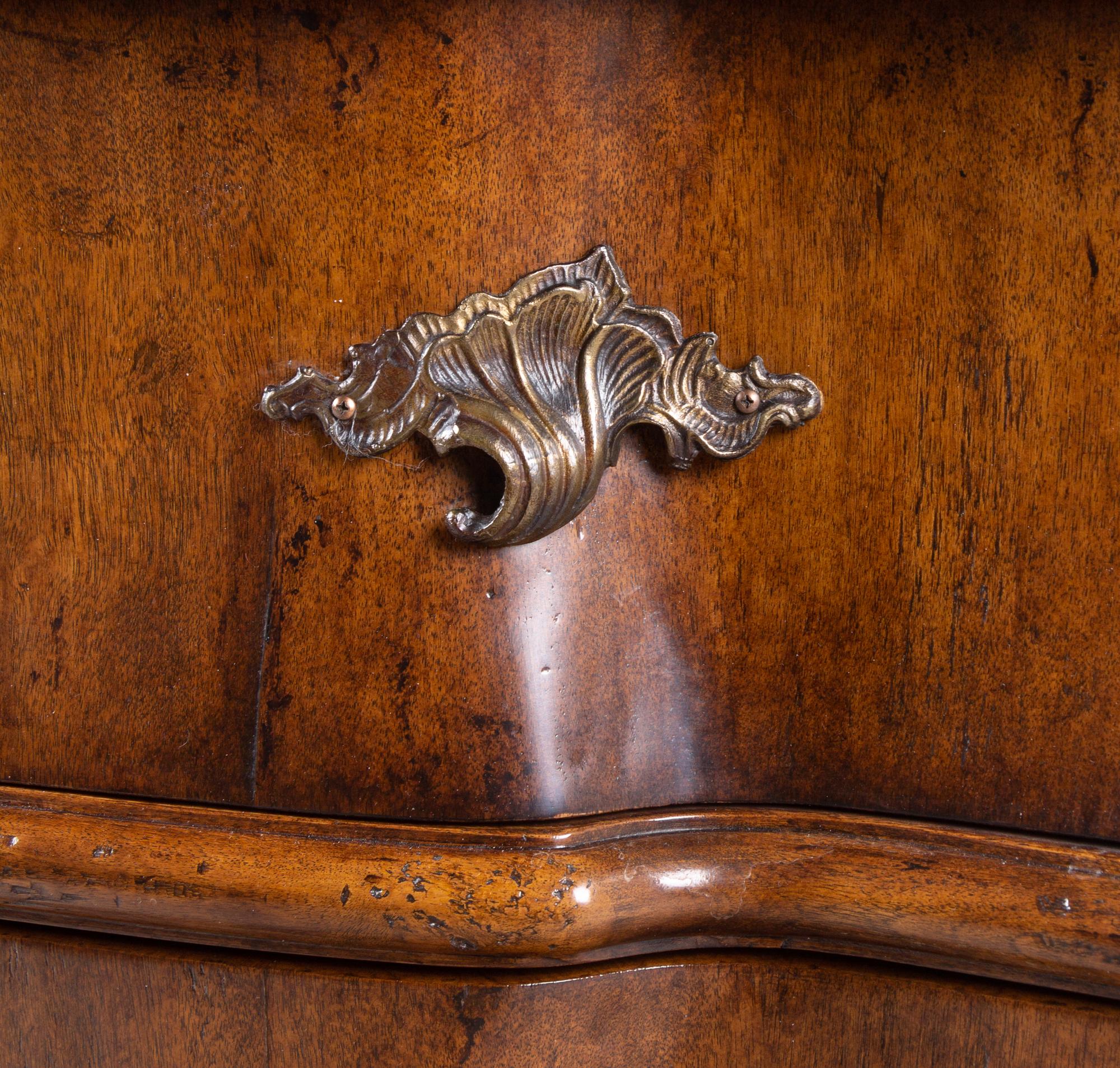 A Therien Studios Burl Walnut Chest of Drawers