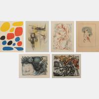 A group of six prints from the Flight portfolio