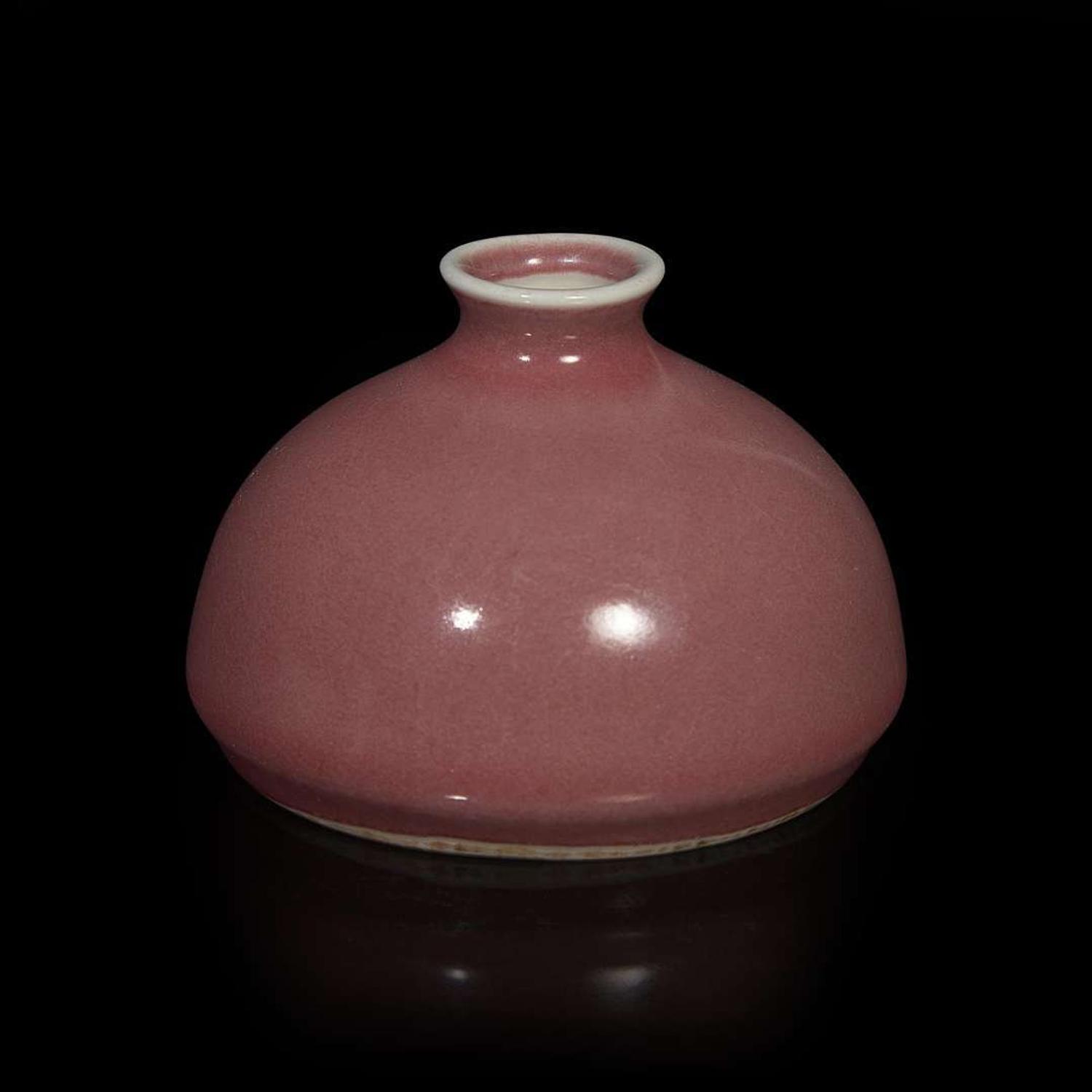 A Chinese copper-red glazed water coupe, Taibo zun 釉里红水丞 Qing dynasty, 18th/19th century ? ???????