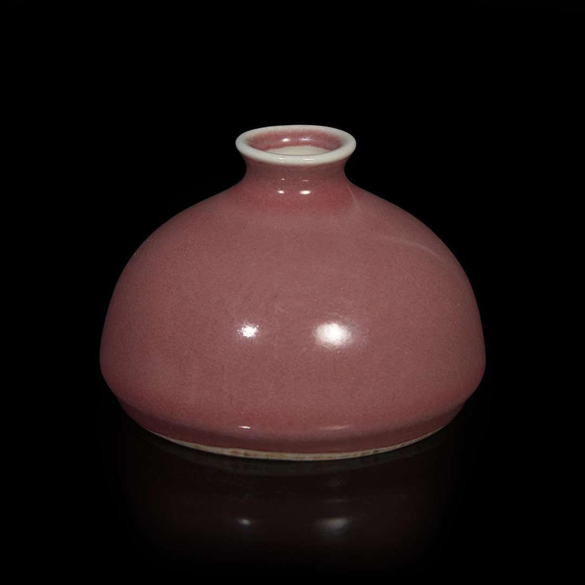 A Chinese copper-red glazed water coupe, Taibo zun 釉里红水丞 Qing dynasty, 18th/19th century ? ???????