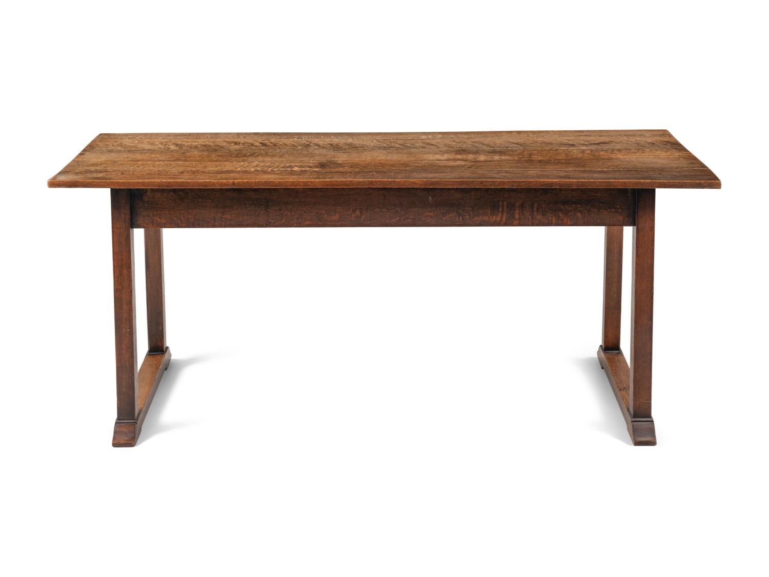 An Arts and Crafts Oak Sofa Table