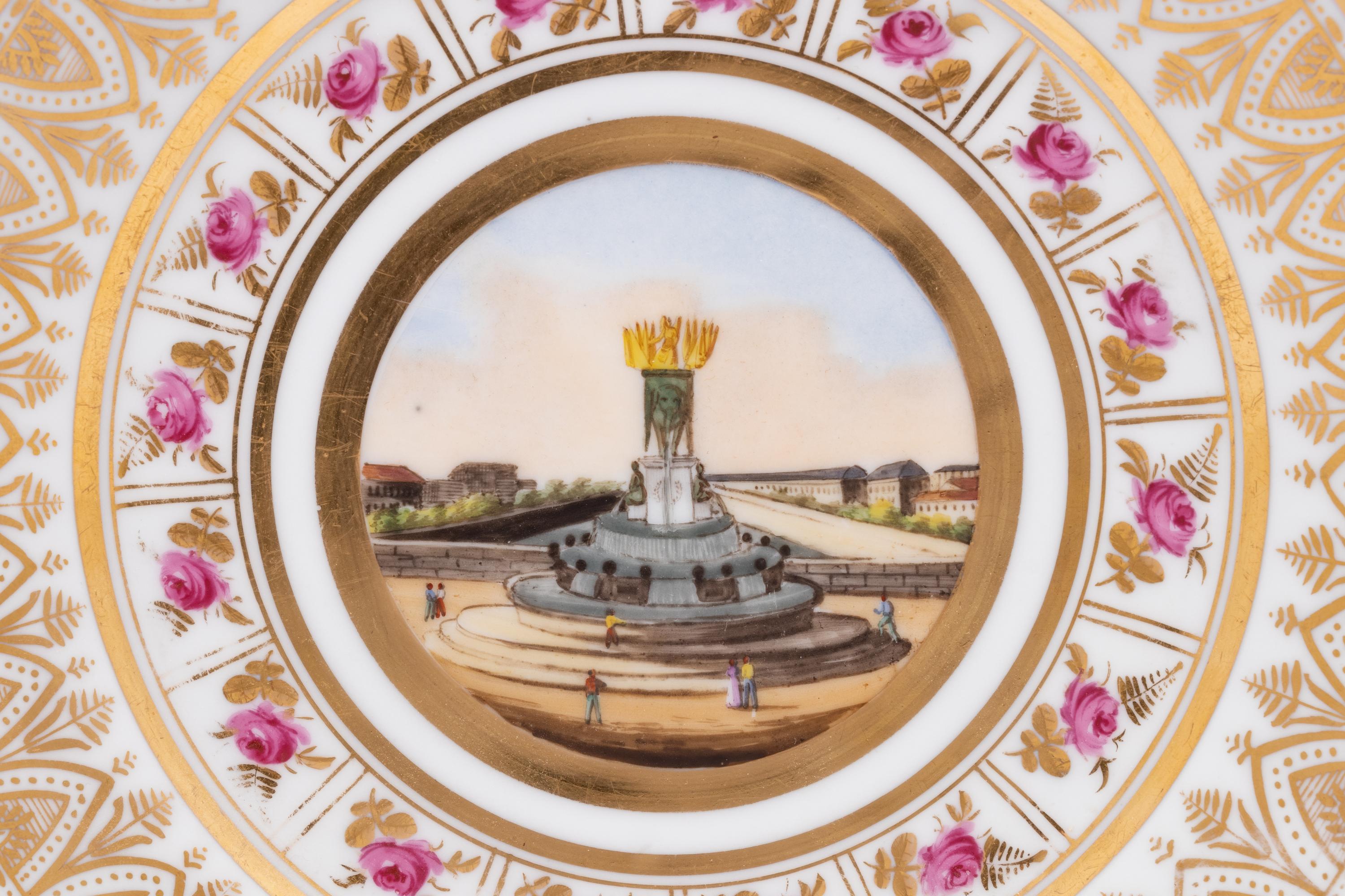 A Pair of Paris Porcelain Plates